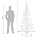 vidaXL Fából készült Karácsonyfa KOTKA 210 cm Tömör Fenyőfa