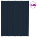 vidaXL Tetőpanel 36 pcs Antracitszürke 60 x 45 cm Horganyzott acél