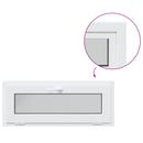 vidaXL Pinceablak RISOR 100 x 40 cm PVC és Üveg Fehér