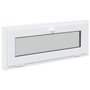 vidaXL Pinceablak RISOR 100 x 40 cm PVC és Üveg Fehér