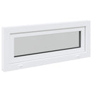 vidaXL Pinceablak RISOR 100 x 40 cm PVC és Üveg Fehér