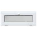 vidaXL Pinceablak RISOR 100 x 40 cm PVC és Üveg Fehér