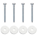 vidaXL Földi horgony 4 pcs Ezüst Ø10 x 30 cm Galvanizált fém