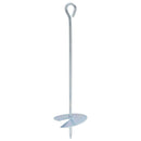 vidaXL Földi horgony 2 pcs Ezüst Ø10 x 40 cm Galvanizált fém