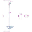 vidaXL Földi horgony 6 pcs Ezüst Ø10 x 40 cm Galvanizált fém