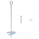 vidaXL Földi horgony 10 pcs Ezüst Ø10 x 40 cm Galvanizált fém