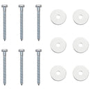 vidaXL Földi horgony 6 pcs Ezüst Ø10 x 50 cm Galvanizált fém