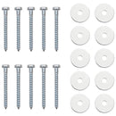 vidaXL Földi horgony 10 pcs Ezüst Ø10 x 50 cm Galvanizált fém
