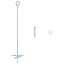 vidaXL Földi horgony 10 pcs Ezüst Ø10 x 50 cm Galvanizált fém