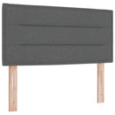 vidaXL Boxspring ágy matraccal Sötétszürke 80 x 200 cm Szövet