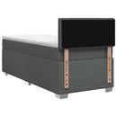 vidaXL Boxspring ágy matraccal Sötétszürke 80 x 200 cm Szövet