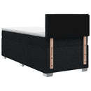 vidaXL Boxspring ágy matraccal fejtámlával Fekete 80 x 200 cm Szövet
