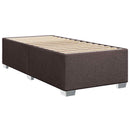 vidaXL Boxspring ágy matraccal Sötét Barna 80 x 200 cm Szövet