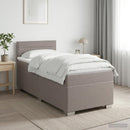 vidaXL Boxspring ágy matraccal fejtámlával Tópszínű 80 x 200 cm Szövet