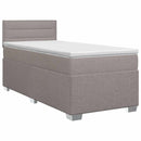 vidaXL Boxspring ágy matraccal fejtámlával Tópszínű 80 x 200 cm Szövet