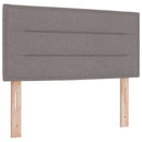 vidaXL Boxspring ágy matraccal fejtámlával Tópszínű 80 x 200 cm Szövet