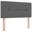 vidaXL Boxspring ágy matraccal Sötétszürke 80 x 200 cm Szövet