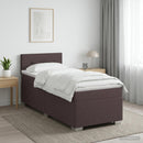 vidaXL Boxspring ágy matraccal Sötét Barna 90 x 190 cm Szövet
