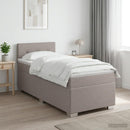 vidaXL Boxspring ágy matraccal Tópszínű 100 x 200 cm Szövet