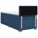 vidaXL Boxspring ágy matraccal fejtámlával Kék 80 x 200 cm Szövet