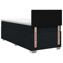 vidaXL Boxspring ágy matraccal fejtámlával Fekete 90 x 190 cm Szövet