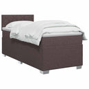 vidaXL Boxspring ágy matraccal Sötét Barna 90 x 190 cm Szövet
