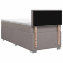 vidaXL Boxspring ágy matraccal fejtámlával Tópszínű 90 x 190 cm Szövet