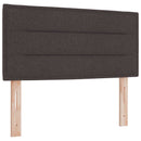 vidaXL Boxspring ágy matraccal Sötét Barna 90 x 200 cm Szövet