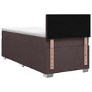 vidaXL Boxspring ágy matraccal Sötét Barna 90 x 200 cm Szövet