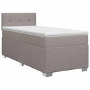 vidaXL Boxspring ágy matraccal Tópszínű 100 x 200 cm Szövet