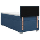 vidaXL Boxspring ágy matraccal fejtámlával Kék 100 x 200 cm Szövet