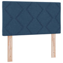 vidaXL Boxspring ágy matraccal fejtámlával Kék 100 x 200 cm Szövet