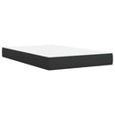 vidaXL Boxspring ágy matraccal fejtámlával Fekete 120 x 190 cm Szövet