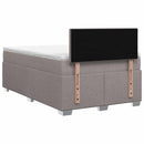 vidaXL Boxspring ágy matraccal Tópszínű 120 x 190 cm Szövet