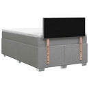 vidaXL Boxspring ágy matraccal Világosszürke 120 x 190 cm Szövet