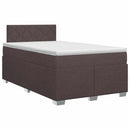 vidaXL Boxspring ágy matraccal Sötét Barna 120 x 190 cm Szövet