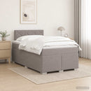 vidaXL Boxspring ágy matraccal Tópszínű 120 x 200 cm Szövet