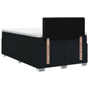 vidaXL Boxspring ágy matraccal fejtámlával Fekete 120 x 200 cm Szövet
