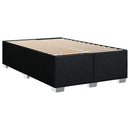 vidaXL Boxspring ágy matraccal fejtámlával Fekete 120 x 200 cm Szövet