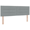 vidaXL Boxspring ágy matraccal Világosszürke 140 x 190 cm Szövet