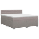 vidaXL Boxspring ágy matraccal Tópszínű 140 x 190 cm Szövet