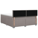 vidaXL Boxspring ágy matraccal Tópszínű 140 x 190 cm Szövet