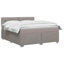 vidaXL Boxspring ágy matraccal Tópszínű 140 x 190 cm Szövet