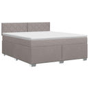 vidaXL Boxspring ágy matraccal Tópszínű 140 x 200 cm Szövet