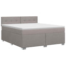 vidaXL Boxspring ágy matraccal Tópszínű 160 x 200 cm Szövet