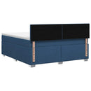 vidaXL Boxspring ágy matraccal fejtámlával Kék 160 x 200 cm Szövet