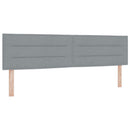 vidaXL Boxspring ágy matraccal Világosszürke 180 x 200 cm Szövet