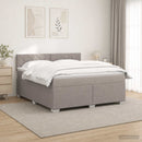 vidaXL Boxspring ágy matraccal Tópszínű 140 x 190 cm Szövet