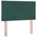 vidaXL Boxspring ágy matraccal Sötétzöld 80 x 200 cm Bársony