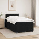 vidaXL Boxspring ágy matraccal fejtámlával Fekete 120 x 190 cm Bársony